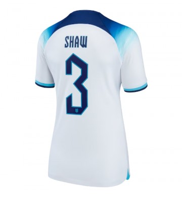 England Luke Shaw #3 Hjemmedrakt Kvinner VM 2022 Kortermet